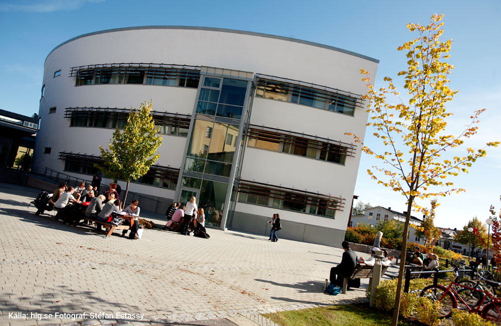 Fotografi på Högskolan i Gävles skolbyggnad