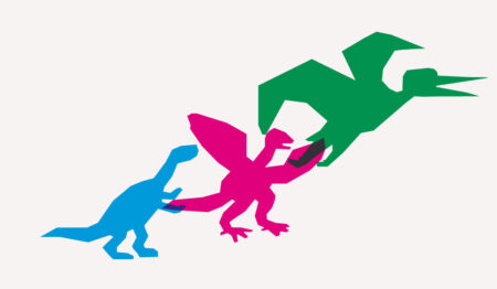 illustration of dinosaur that evolve to a bird