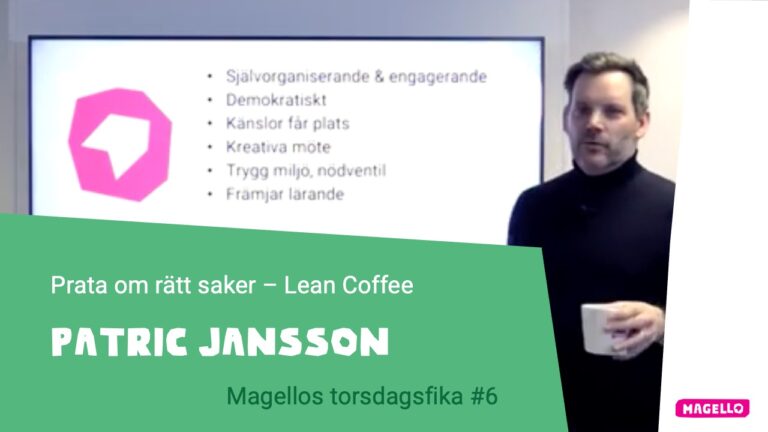 Torsdagsfika #6 med Patric Jansson Lean Coffee